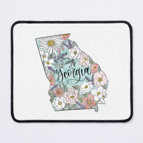 Item preview, Handdrawn Georgia Floral designed and sold by Selena Ashley Designs.