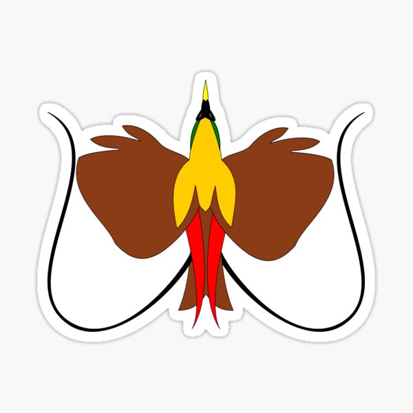 Red Bird of Paradise Sticker