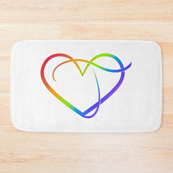 Artikelvorschau, Monogram T in Heart (Rainbow Outline) entworfen und verkauft von LancelotDesigns.