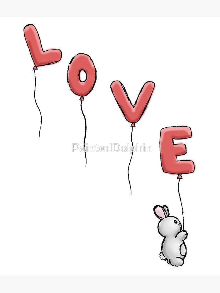 LOVE Balloons Greeting Card