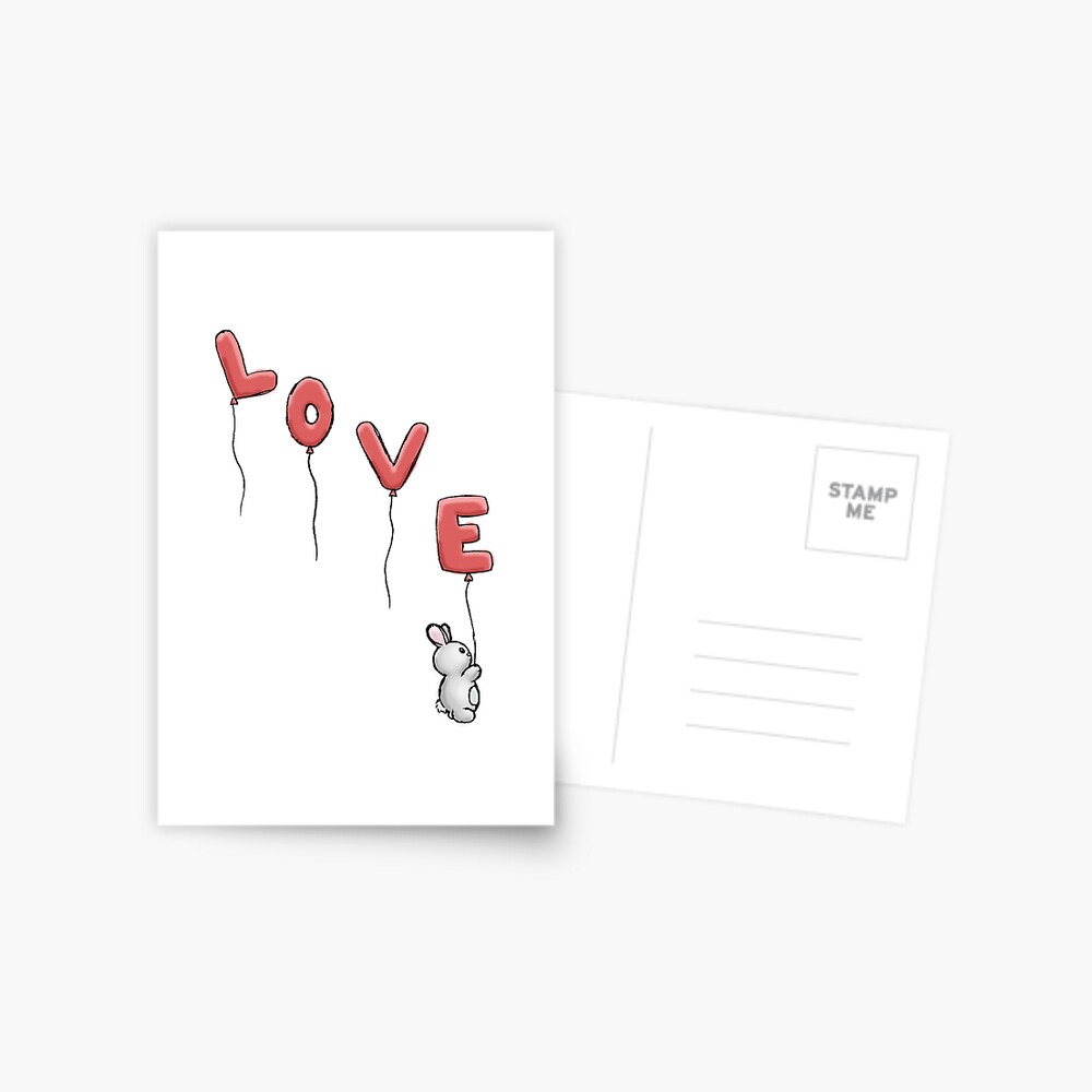 LOVE Balloons Greeting Card