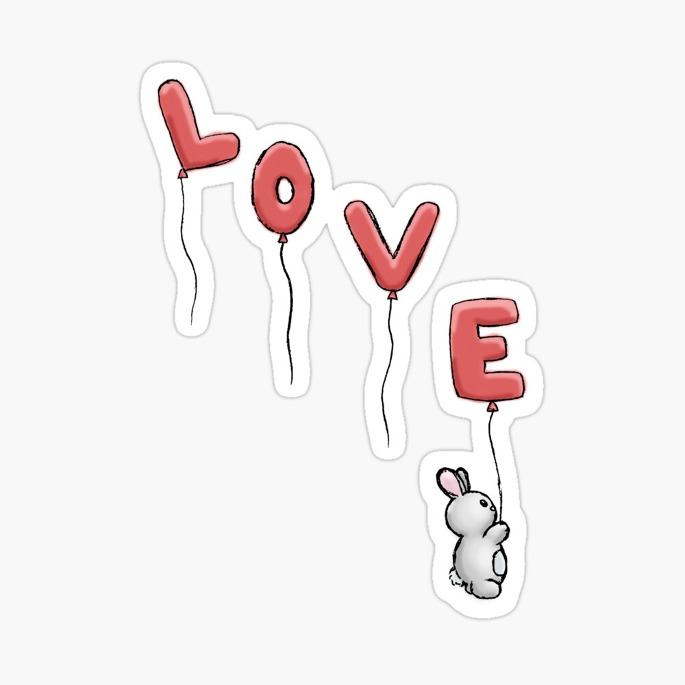 LOVE Balloons Greeting Card