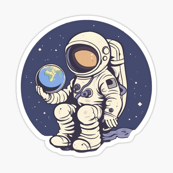 Item preview, Astronaut Space Explorer holding Earth designed and sold by Asevera.