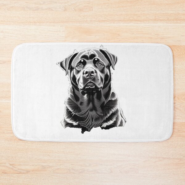Item preview, Rottweiler Black and White Art  designed and sold by ElegantCat.