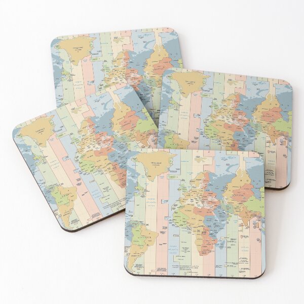 Item preview, Vintage Globe: Time Zones of World Map designed and sold by Bb-gl.