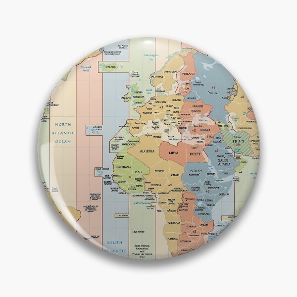Artikelvorschau, Vintage Globe: Zeitzonen der Weltkarte entworfen und verkauft von Bb-gl.