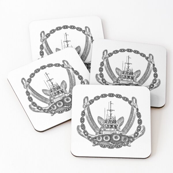 Item preview, Chain Endless & Double Anchor Design with a Foss Tugboat designed and sold by Jason Mosley.