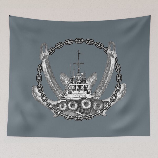 Item preview, Chain Endless & Double Anchor Design with a Foss Tugboat designed and sold by Jason Mosley.