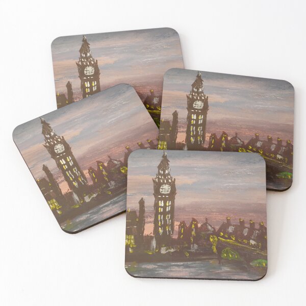Artikelvorschau, Abend bei Big Ben Acrylmalerei entworfen und verkauft von WorldOfWendyArt.