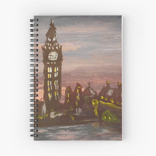 Artikelvorschau, Abend bei Big Ben Acrylmalerei entworfen und verkauft von WorldOfWendyArt.