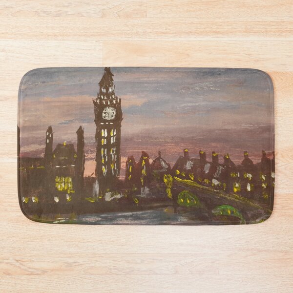 Item preview, Evening at Big Ben acrylic painting designed and sold by WorldOfWendyArt.