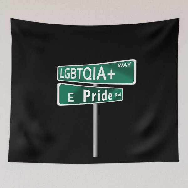 Item preview, Street Signs LGBTQIA+ way and E Pride Blvd designed and sold by TheirChoice.
