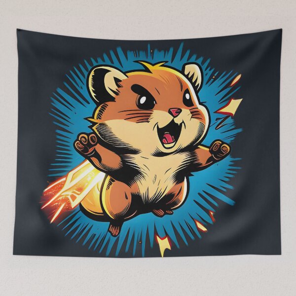 Item preview, Super Hamster Hamsterman superhero,  designed and sold by Beaglekawaii.
