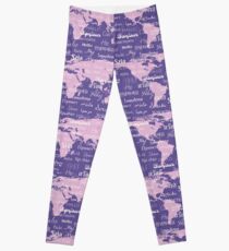 Hello World Languages Violet Lavender Leggings