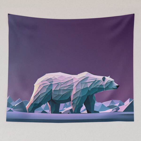 Item preview, Polar Bear shape Outline designed and sold by zoldi.