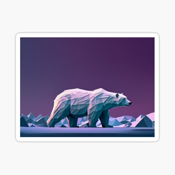 I Love Polar Bear Arctic Animal Ice Bear Lover' Sticker