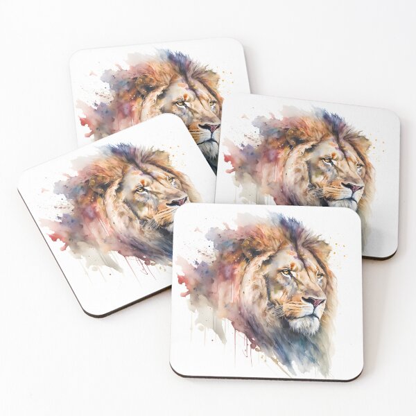 Item preview, Lion Watercolour Animal Painting designed and sold by AqueductDesigns.