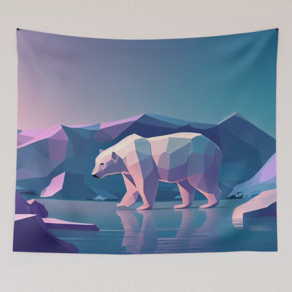Item preview, Polar Bear shape Outline designed and sold by zoldi.