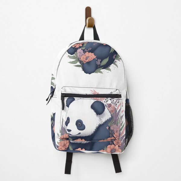 Item preview, Panda with Flowers Ilustration Design Vignette designed and sold by monkycl.