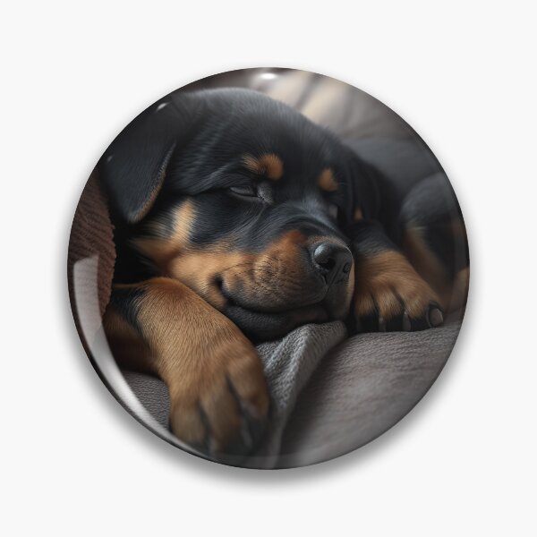 Item preview, Rottie Puppy Sleeping: 2 in a series of 3 designed and sold by ebrawne.