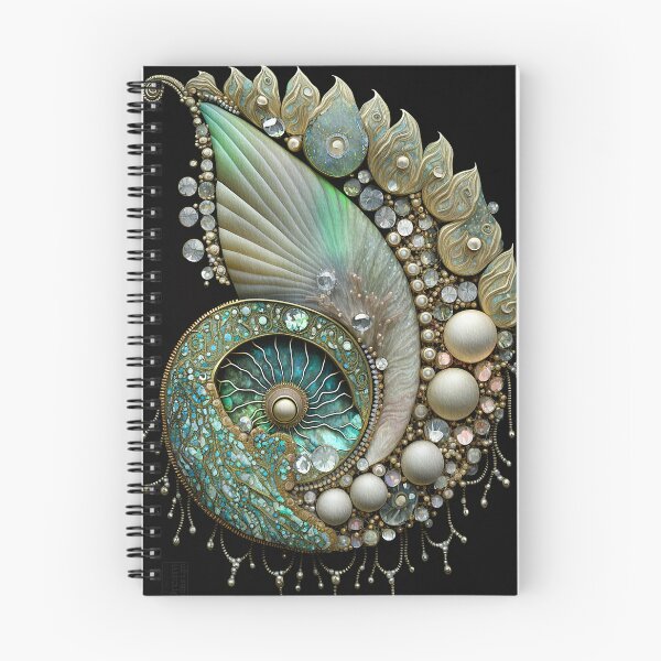 Item preview, Glittery Organic Sea Shells,Teal,Green designed and sold by GemstoneandLeaf.