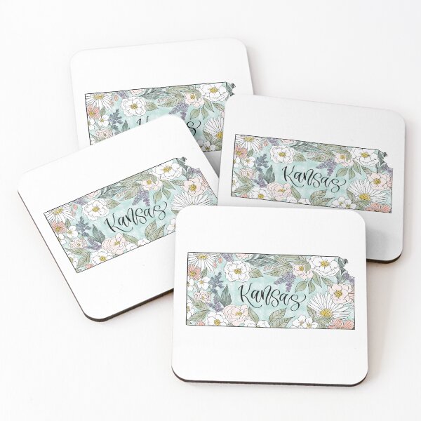 Item preview, Hand drawn Kansas Floral designed and sold by Selena Ashley Designs.