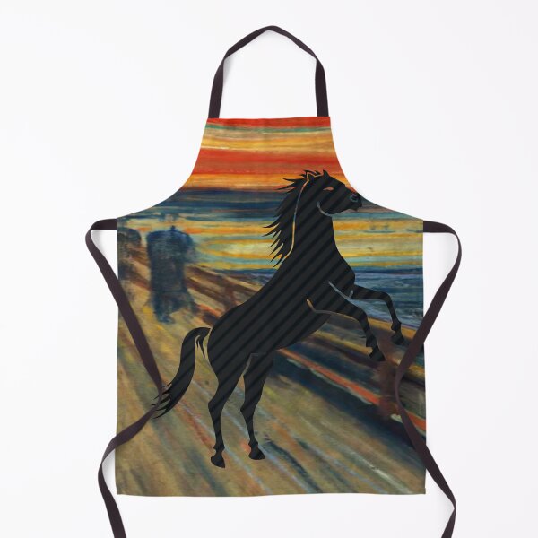 Item preview, Horse Pony AI Generated The Scream Colors AI Art Artificial Intelligence AI Munch designed and sold by OurFunnyDesigns.