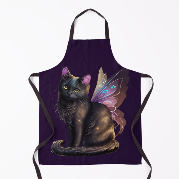 Item preview, Sitting black winged cat designed and sold by Astralia.