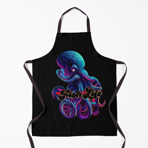 Item preview, I only work to support my fishing habit - No fish no life - Octopus designed and sold by artishmots.