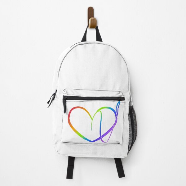 Aperçu de l'œuvre Monogram V in Heart (Rainbow Outline) créée et vendue par LancelotDesigns.
