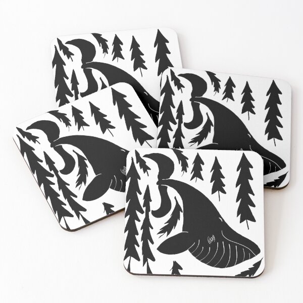 Item preview, Forest Whale Woodcut designed and sold by ForestWhales.