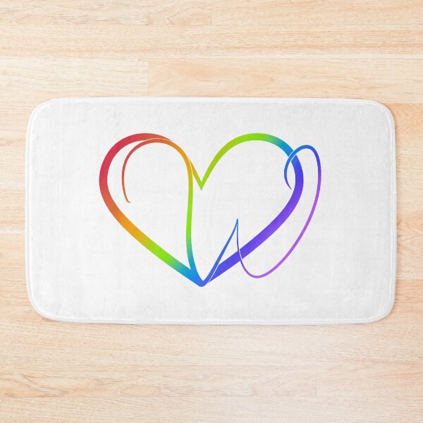Artikelvorschau, Monogram W inHeart (Rainbow Outline) entworfen und verkauft von LancelotDesigns.