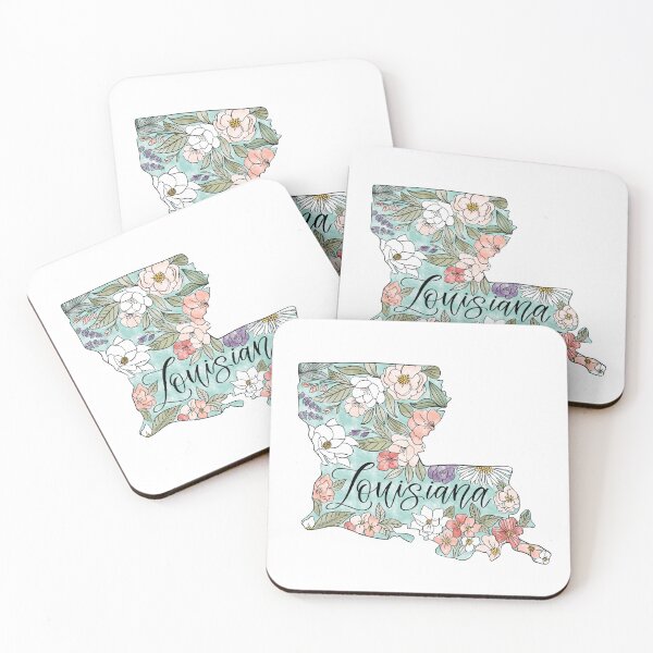 Item preview, Hand drawn Louisiana Floral designed and sold by Selena Ashley Designs.