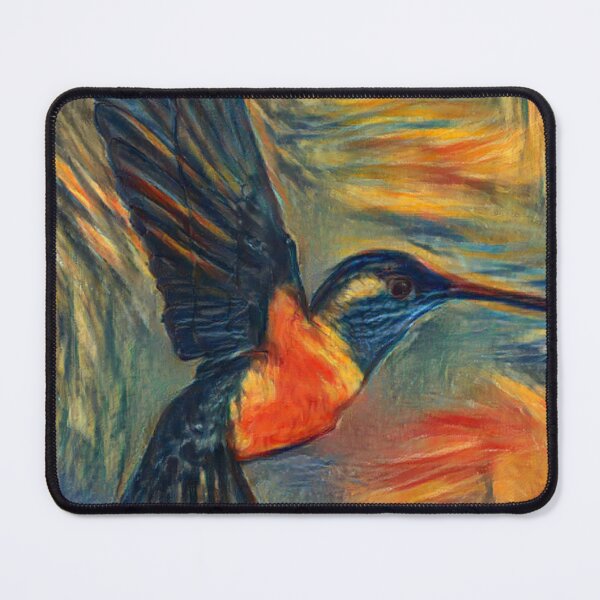 Item preview, Hummingbird AI Generated The Scream Colors AI Art Artificial Intelligence AI Munch designed and sold by OurFunnyDesigns.