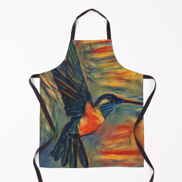 Item preview, Hummingbird AI Generated The Scream Colors AI Art Artificial Intelligence AI Munch designed and sold by OurFunnyDesigns.