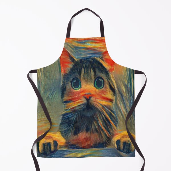 Item preview, Cat Kitten AI Generated The Scream Colors AI Art Artificial Intelligence AI Munch designed and sold by OurFunnyDesigns.