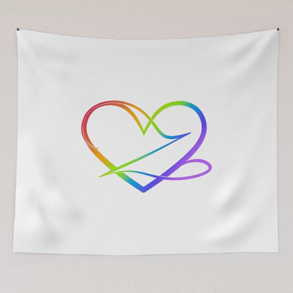 Artikelvorschau, Monogram Z in Heart (Rainbow Outline) entworfen und verkauft von LancelotDesigns.