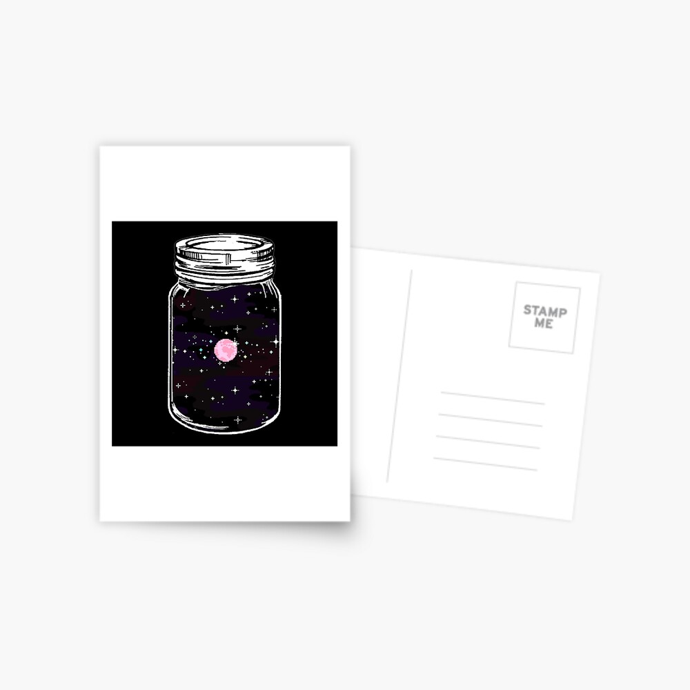 cute mason jars stickers Postcard for Sale by Nyanko-Sempai