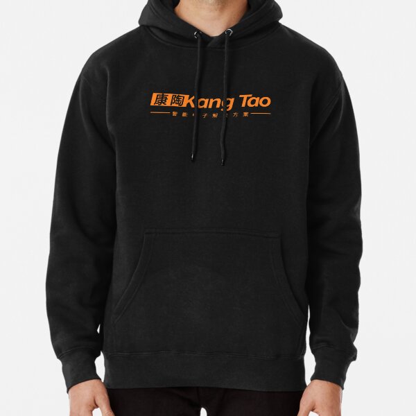 Orange hoodie discount with black writing