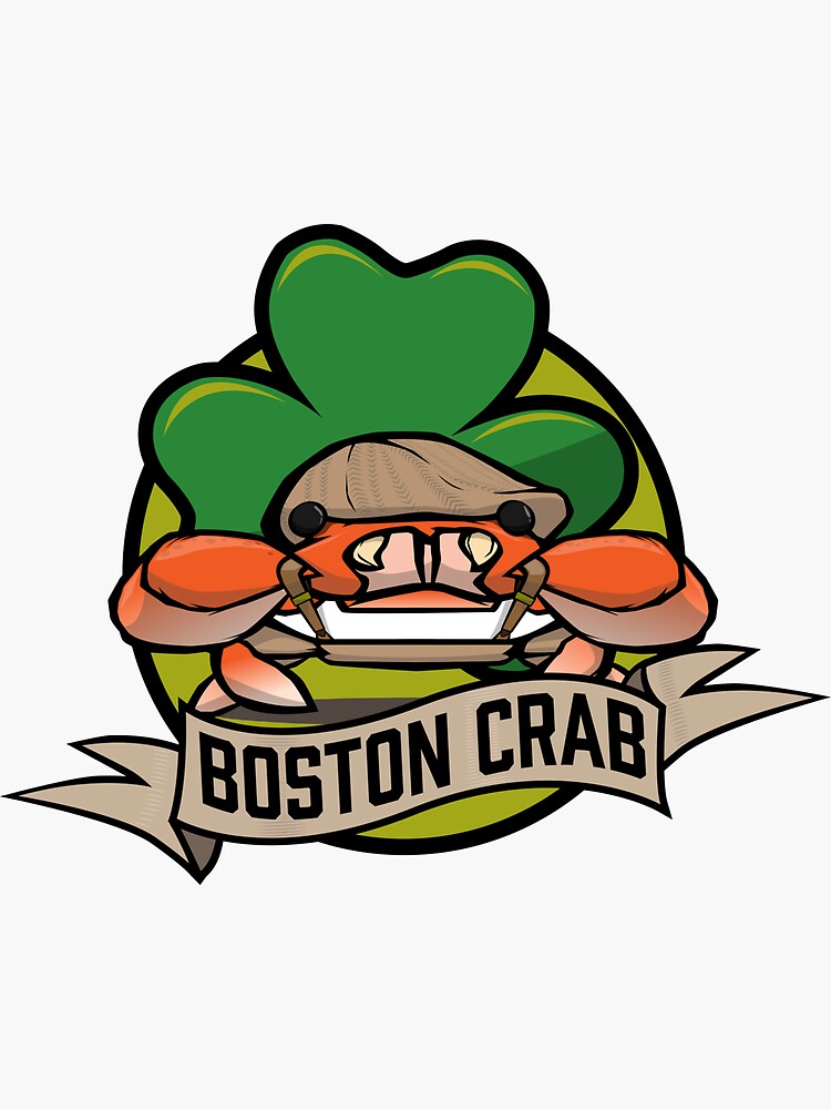 Thumbnail 3 of 3, Sticker, Boston Crab designed and sold by itsmidnight.
