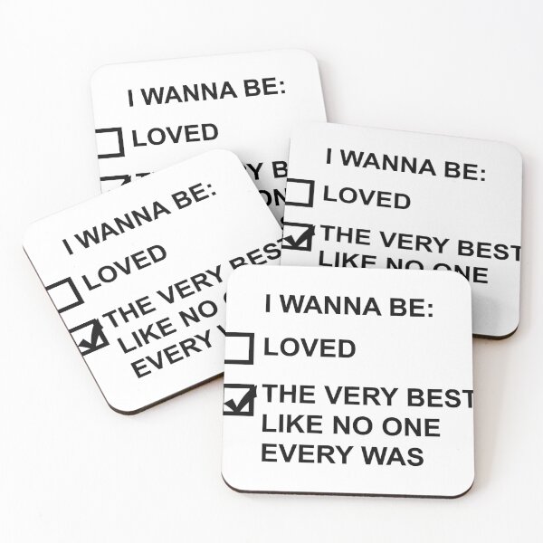 Item preview, I wanna be (black text) designed and sold by dowmoriah.