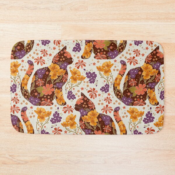 Item preview, Floral Cat - Vintage designed and sold by Meganlaine.
