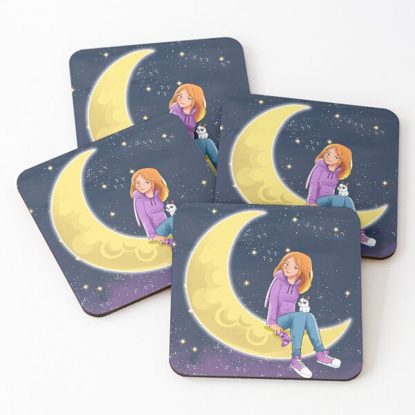 Item preview, Asevera Gamergirl on a Crescent Moon designed and sold by Asevera.