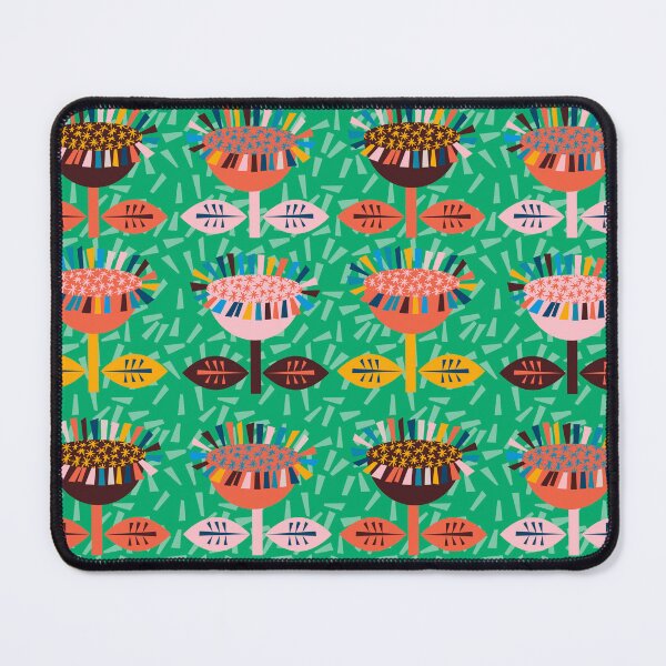 Item preview, Funky retro flowers - lots of colour  designed and sold by BlackDogArtists.