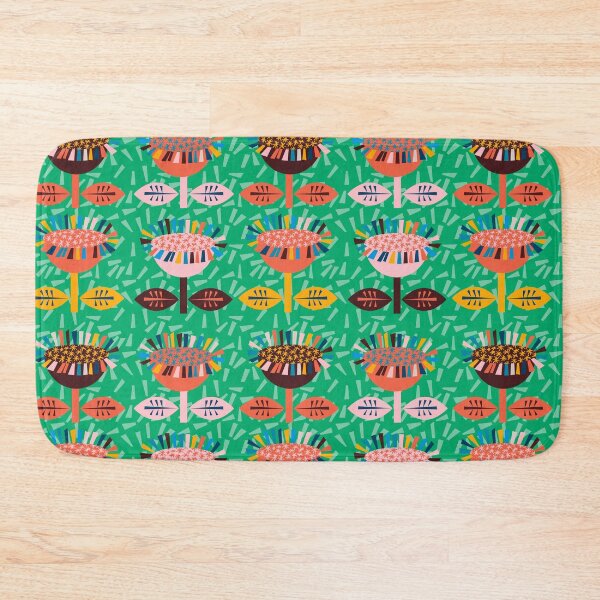 Item preview, Funky retro flowers - lots of colour  designed and sold by BlackDogArtists.