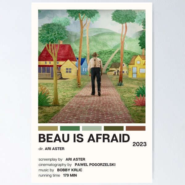 Item preview, Beau is Afraid Movie Poster designed and sold by YellowishCat15.