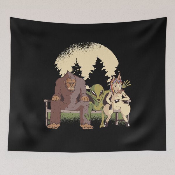 Item preview, bigfoot-alien-unicorn designed and sold by Roy & Pride.