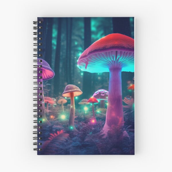 Item preview, Colorful Mushrooms in Magical Forest - One designed and sold by UlDesigns.