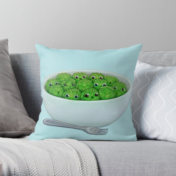 brussels sprouts Throw Pillow