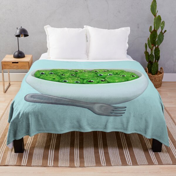 brussels sprouts Throw Blanket